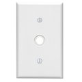 Ezgeneration White 1 gang Plastic Cable & Telco Wall Plate EZ1491448